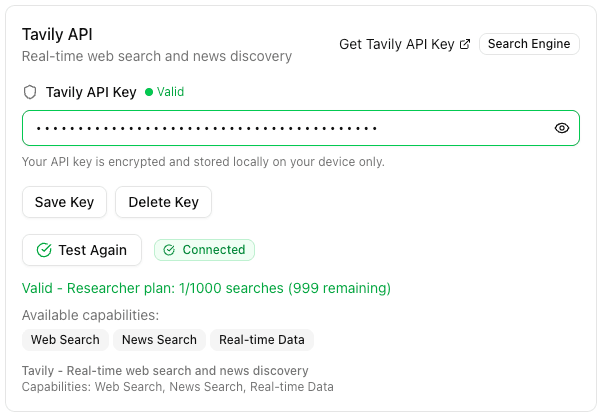 How do I enable web search for real-time information? - Screenshot 2
